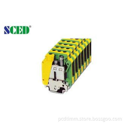 Rail Mounted Terminal Blocks , 15.2mm Rail Terminal Connect